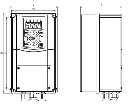 Variable Speed Drive Water Pump Frequency Inverter for 50Hz 60Hz Three-Phase Water Pump