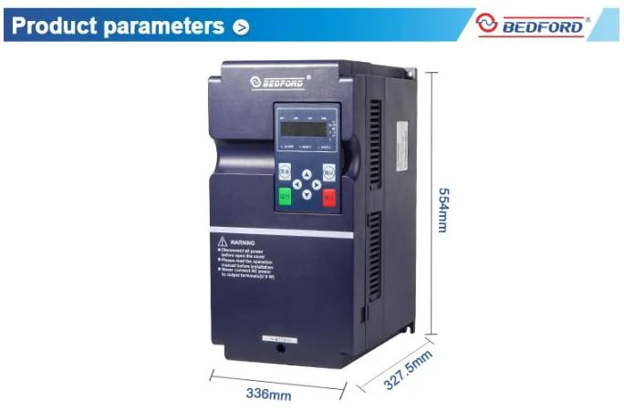 Bedford IP20/in: AC 3pH 380V/out: 3pH 380V/2.2kw/5.1A Water Pump Inverter Controller with CE/ISO9001/Is014001/ISO45001